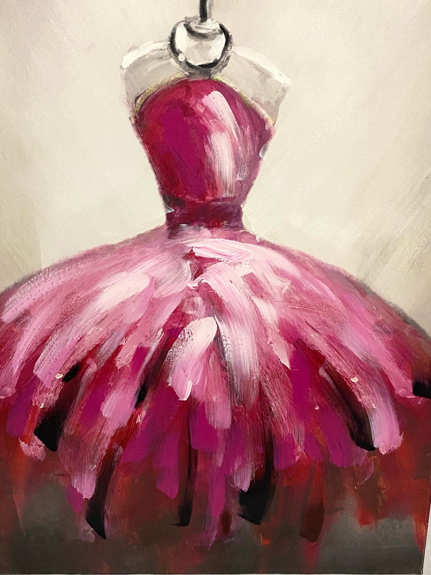 Pink Elegance Canvas Painting