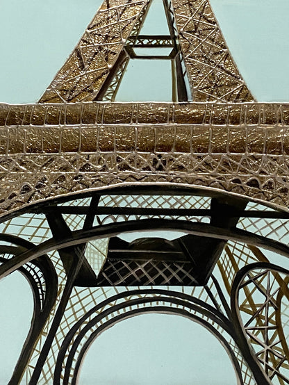 Paris in Blue Canvas Painting