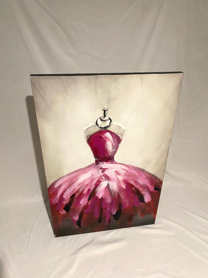 Pink Elegance Canvas Painting